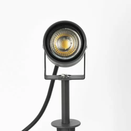 tuinspot voor buiten geschikt voor led inclusief snoer stekker en spie in antraciet kleur