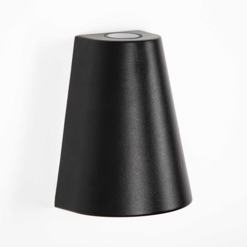 Wandspot Cone, zwarte up & downlighter, conisch vormgegeven, stijlvolle buitenverlichting, moderne wandverlichting, zeer geschikt als gevelverlichting, gevelspot, merk KS Verlichting