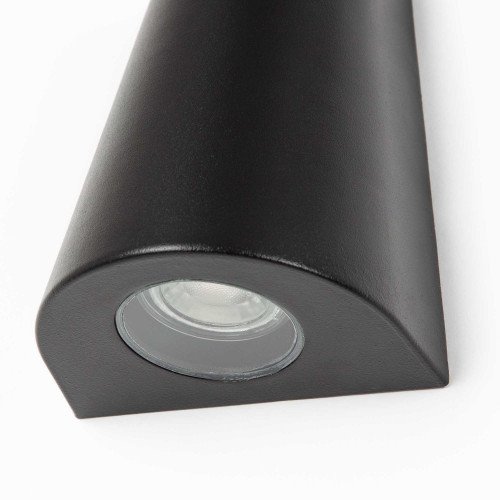 Wandspot Cone, zwarte up & downlighter, conisch vormgegeven, stijlvolle buitenverlichting, moderne wandverlichting, zeer geschikt als gevelverlichting, gevelspot, merk KS Verlichting