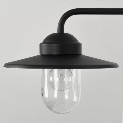 Wandlamp 12505: Design, Modern, Aluminium, Zwart