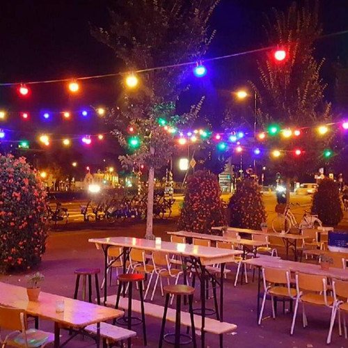 Feestverlichting LED Patio 20 kleur - 20 meter / 24 fittingen