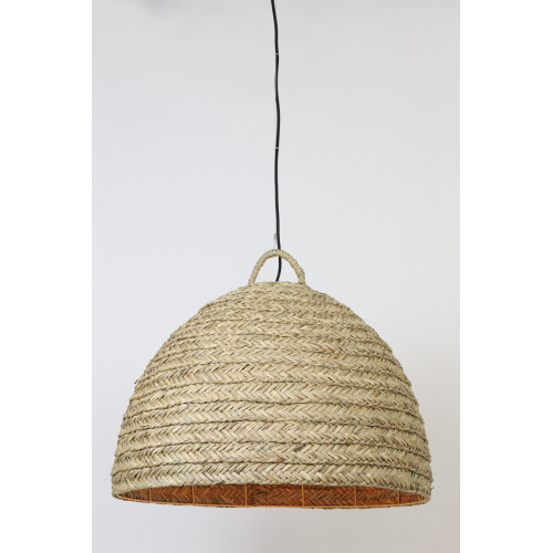 Hanglamp Paeru XL natural seagrass, hanglampen van geweven zeegras voor een istant eilandgevoel, boho look, ibiza stijl