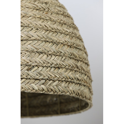Hanglamp Paeru XL natural seagrass, hanglampen van geweven zeegras voor een istant eilandgevoel, boho look, ibiza stijl