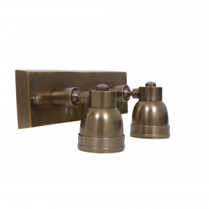 Industriële vintage Indigo Double Swirl antiek brons Industriële vintage Indigo Double Swirl antiek brons