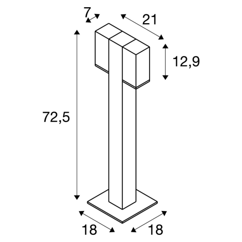 Theo Pathlight Double Antraciet 