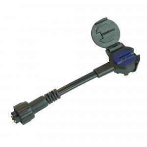 Zwart koppelstuk welke geschikt is voor buiten met laagspanning 12 volt buitenverlichting Zwart koppelstuk welke geschikt is voor buiten met laagspanning 12 volt buitenverlichting