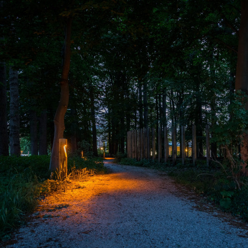 houten buiten terras lamp van eiken hout Oak inclusief led lamp duurzame buitenverlichting