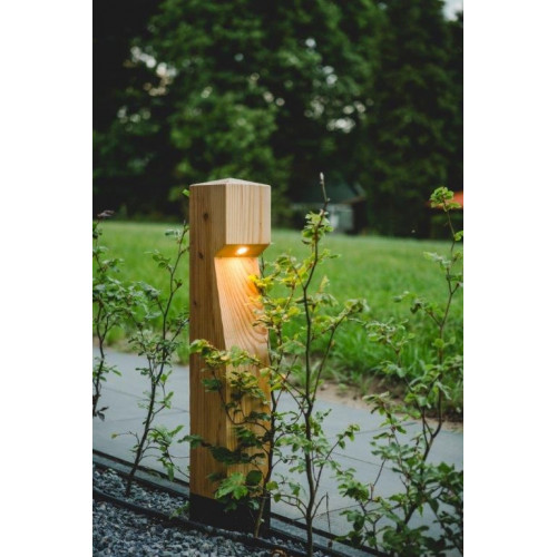 houten buiten terras lamp van eiken hout Oak inclusief led lamp duurzame buitenverlichting
