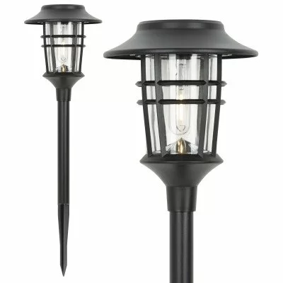 6x Solar Fakkel Tuinlamp Zwart - Zonne energie 6x Solar Fakkel Tuinlamp Zwart - Zonne energie