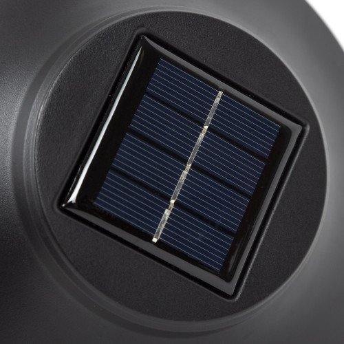 Fakkel zwart op zonne energie, sfeerverlichting voor buiten, LED solar fakkel Zwart Del Sol, Nostalux solar buitenlamp