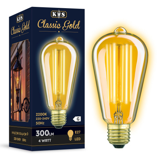 6-pack ledlamp Kooldraadlamp Edison 