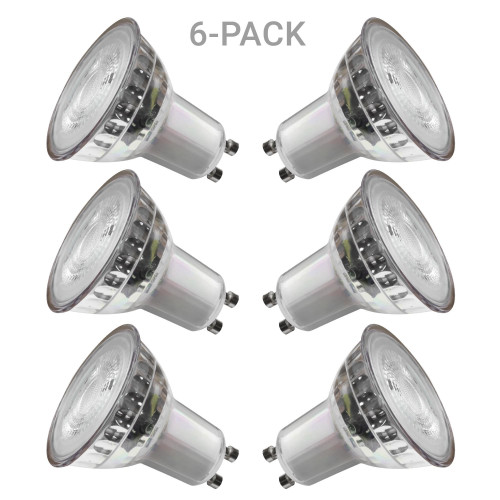 6-pack GU10 LED lamp Dimbaar