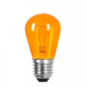 e27 lichtbron met grote fitting doorzichtig oranje glas en u-filament e27 lichtbron met grote fitting doorzichtig oranje glas en u-filament