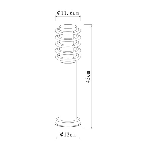 Soll 3 RVS Tuinlamp (7038) - KS Verlichting - Tuinlampen