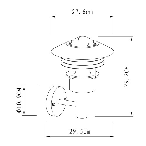 Riga muurlamp (7325) - KS Verlichting - Industrieel