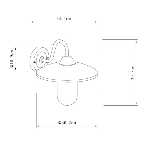 Buitenlamp brig zwart Dag Nacht sensor LED Schemersensor