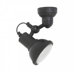 Nostaluce Plafond- en Wandspot Memphis Antique Black spot | Nostalux.nl