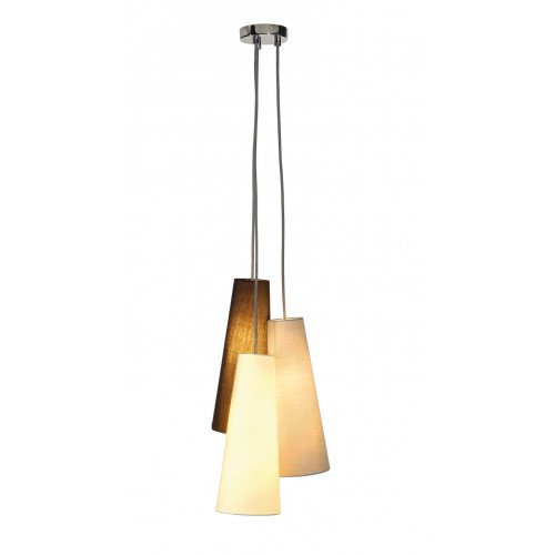 Soprana Cone Zwart/wit/grijs 3x E14 -SALE