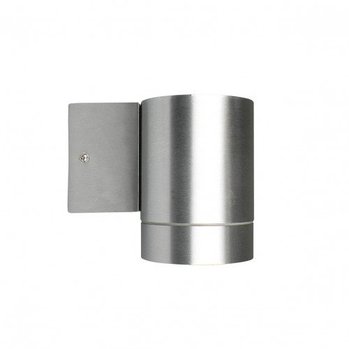 Subtiele buitenlamp nova vervaardigd van aluminium in de kleur zilver.