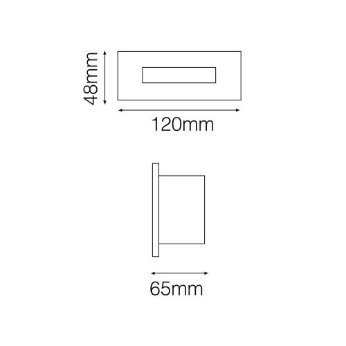 Element 2 XS inbouwspot incl. LED