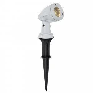 design prikspot wit voor in de tuin met spie exclusieve buitenverlichting armatuur
