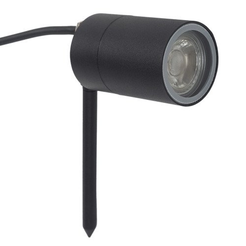 LED Pin tuinspot prikspot kantelbaar in zwarte kleur