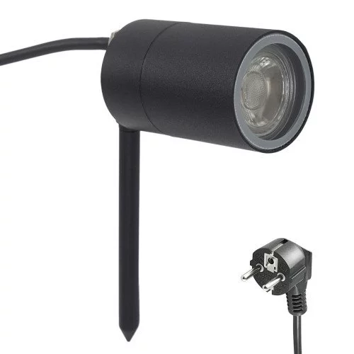 Tuinspot LED pin met gu10 fitting de ideale tuinspot met grondpin snoer en stekker zeer gebruiksvriendelijk de ideale tuinspot van KS Verlichting