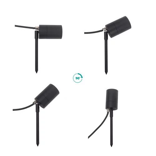 Tuinspot LED pin met gu10 fitting de ideale tuinspot met grondpin snoer en stekker zeer gebruiksvriendelijk de ideale tuinspot van KS Verlichting