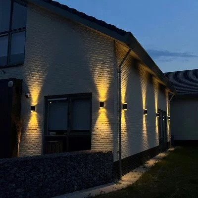 LED buitenwandlamp Puno, IP54, rond LED buitenwandlamp Puno, IP54, rond