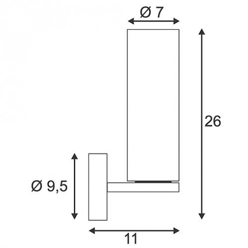 Wl 105 Chroom/dubbel Glas 1xe14