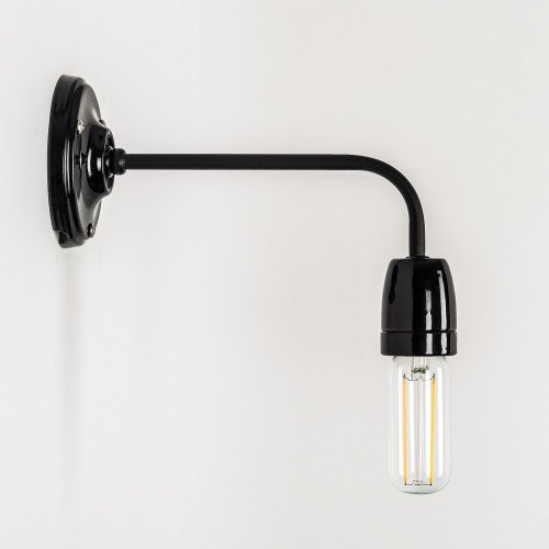 Retro lampen - wandlamp Nathalie hang zwart - Nostalux