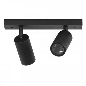 Opbouwspot Juno 2 zwart