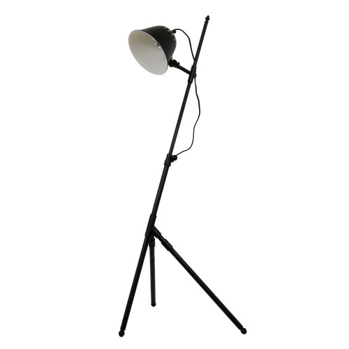 Vloerlamp Nostaluce Delta antiek zwart