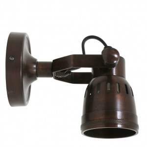 Nostaluce Industriële vintage Indigo Cover Copper Wandspot | Nostalux.nl