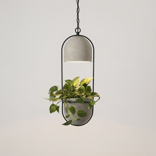 Pebble hanglamp incl. plantenbakje