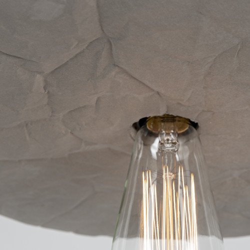 Paper hanglamp beton