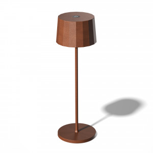 Tafellamp Lido Touch corten kleurig met USB Tafellamp Lido Touch corten kleurig met USB