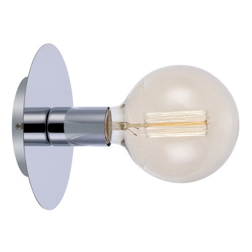 Wand/Plafondlamp Disc 1-lichts chroom