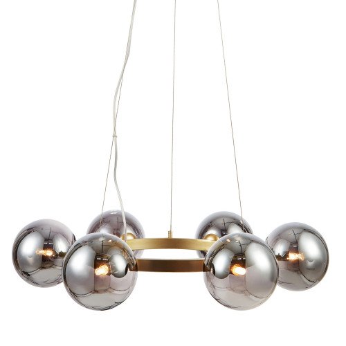 Hanglamp Circle 6-lichts goud