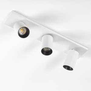 Richtbare opbouwspot Mila 3 wit Richtbare opbouwspot Mila 3 wit