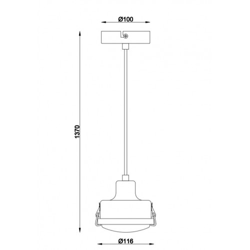 Hanglamp Satellite zwart