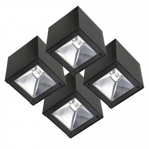 zwarte solar lamp vierkant van kunststof met een led lichtbron warm wit zwarte solar lamp vierkant van kunststof met een led lichtbron warm wit