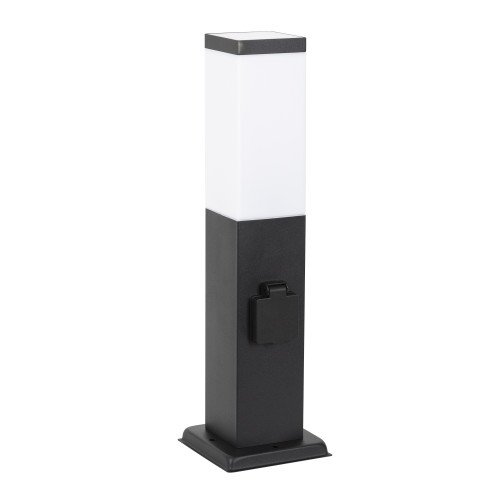 Tuinlamp Fiss zwart met Stopcontact