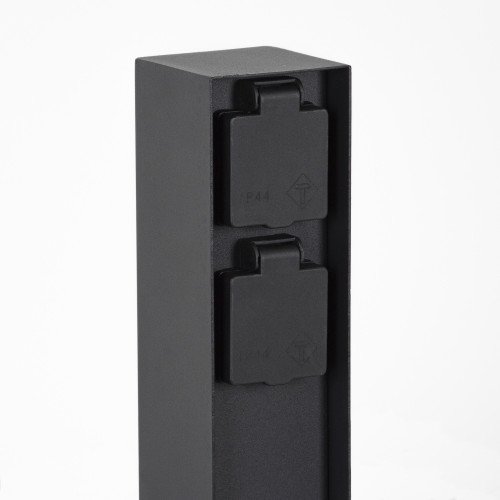 Charge 2 Tuinstopcontact zwart Dubbel