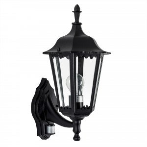 Buitenlamp met sensor zwart - Ancona staand + bewegingssensor - KS Verlichting - Nostalux aanbieding Buitenlamp met sensor zwart - Ancona staand + bewegingssensor - KS Verlichting - Nostalux aanbieding