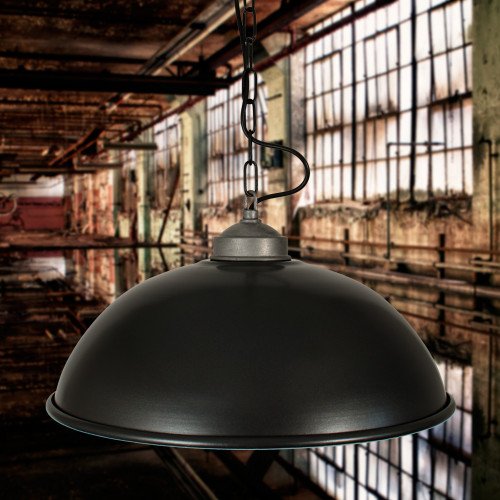 Hanglamp Industrial Antraciet (1201K7) - KS Verlichting - Stoer & Industrieel