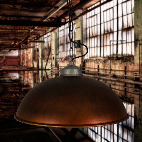 Hanglamp Industrial Copper Look (1201K8) - KS Verlichting - Stoer & Industrieel