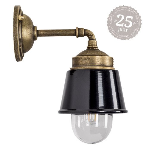 Industriële wandlamp Kostas 90 brons/koper