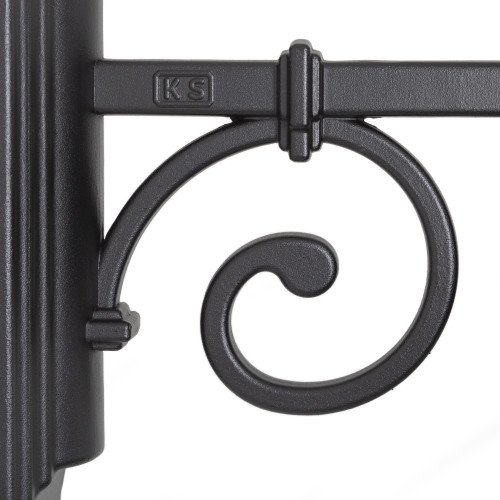 strakke hangende exclusieve buitenlamp inclusief glas en grote E27 fitting in de kleur zwart