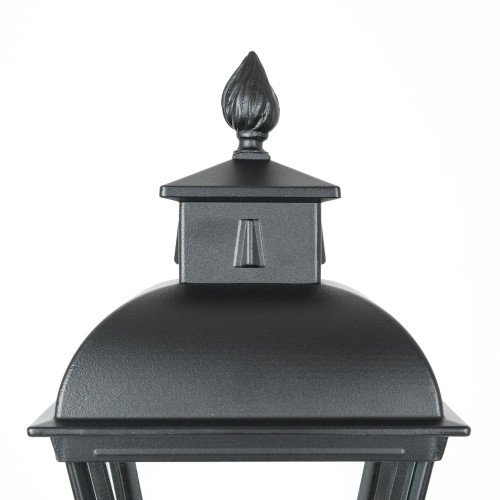 Vondel aluminium kap buitenlamp in zwarte uitvoering en in klassieke stijl 